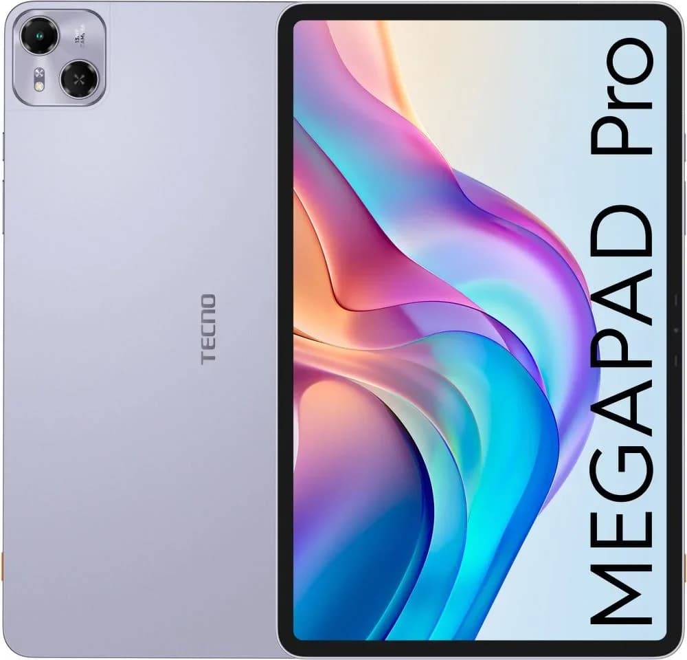 Планшет Tecno MegaPad Pro T1201 G100 (2.2) 8C RAM8Gb ROM256Gb 12" IPS 2000x1200 4G Android 15 фиолетовый 13Mpix 5Mpix BT WiFi microSD 512Gb GPRS EDGE 10000mAh 8hr