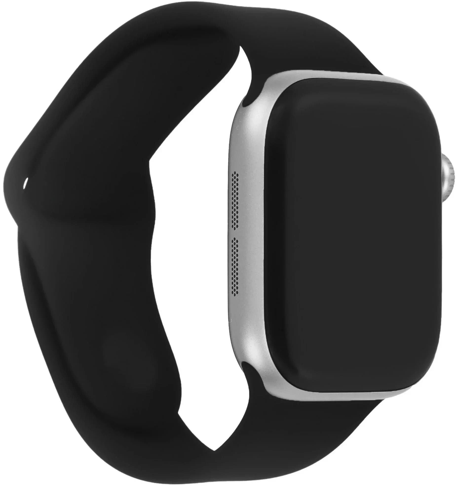 Умные часы Apple Watch Series 11 A3331 42мм OLED корп.серый космос Sport Band рем.черный разм.брасл.:M/L (MEQX4LW/A)