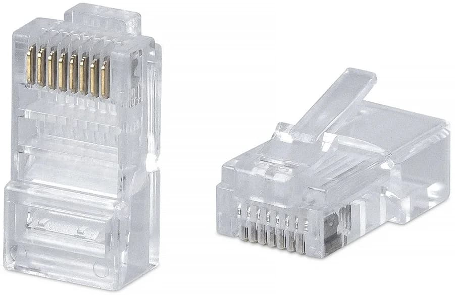Коннектор Cabeus 8P8C RJ-45 под витую пару, категория 5e, универсальный, для проводников с толщ. по изол. до 1,05 мм