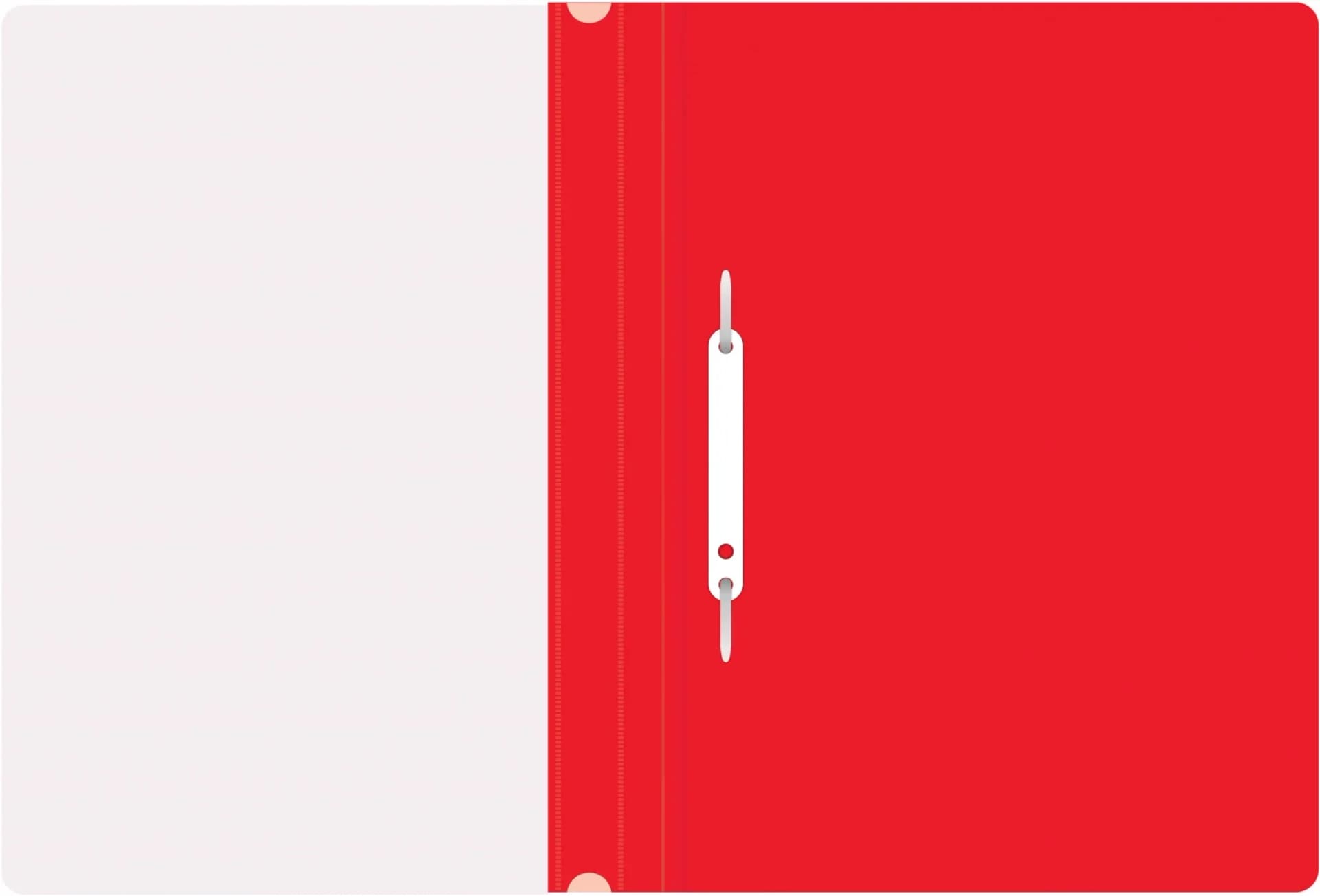 Папка-скоросшиватель Silwerhof SE-PSE20/RED A4 прозрач.верх.лист пластик красный 0.11/0.13