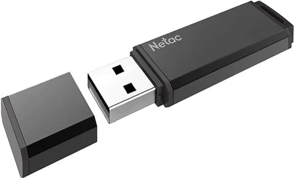 Флешка USB Netac U351 (NT03U351N-032G-32BK), 32Gb, USB 3.0, R/W 110/45, черный