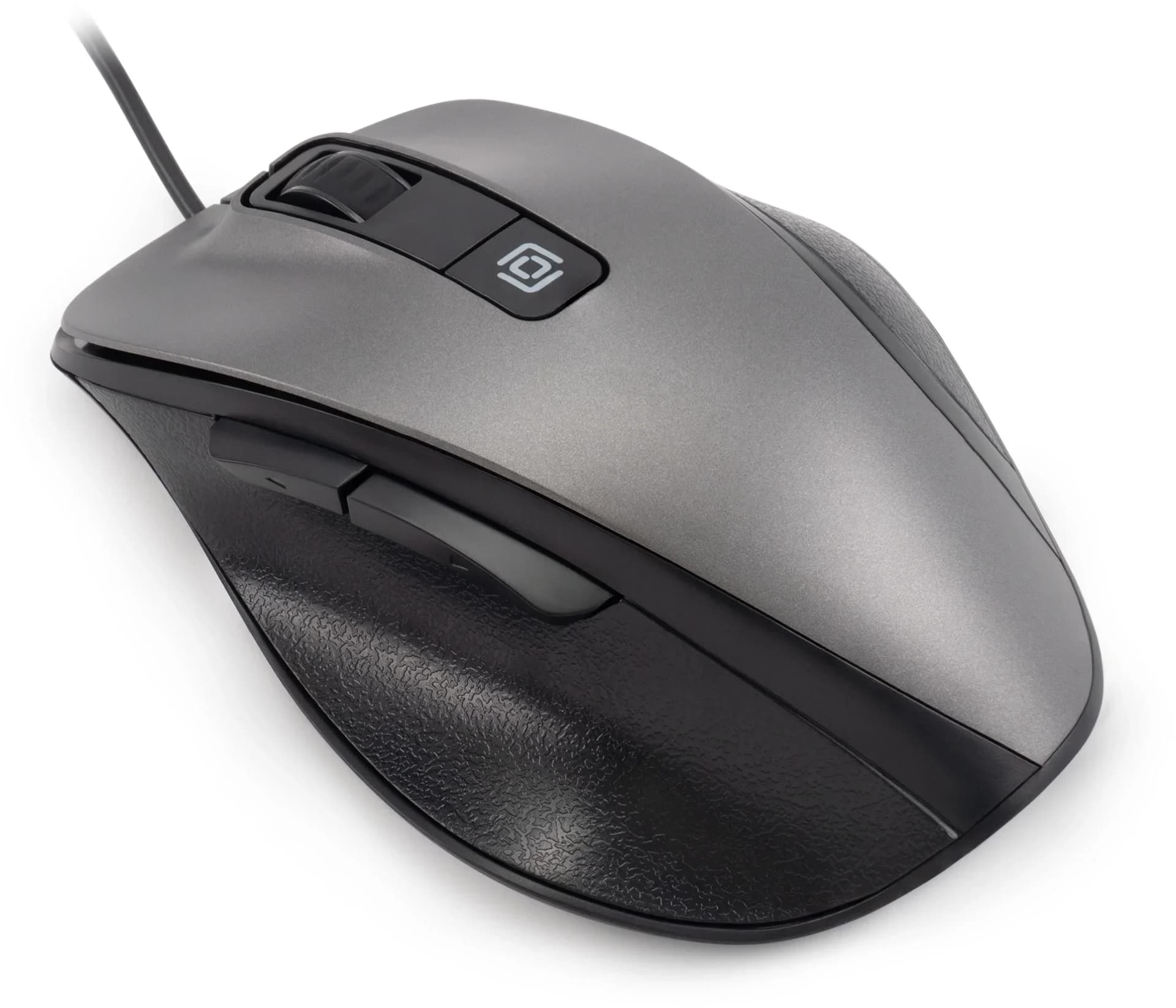 Мышь Оклик 504M черный/серый оптическая 3600dpi silent USB 6but
