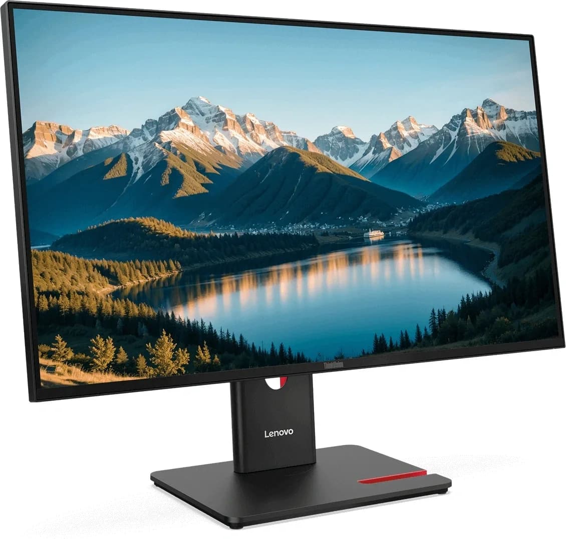 Монитор 27" Lenovo ThinkVision T27q-40 IPS 2560x1440, 120 Гц, 4 мс, 16:9, 350 кд/м², HDMI 2.1, DP 1.4, USB-C (15 Вт), 3.5 Jack, USB Hub (3x USB 3.0), черный