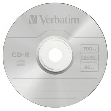 Диск CD-R Verbatim 700Mb 52x Jewel case (10шт) (43327)