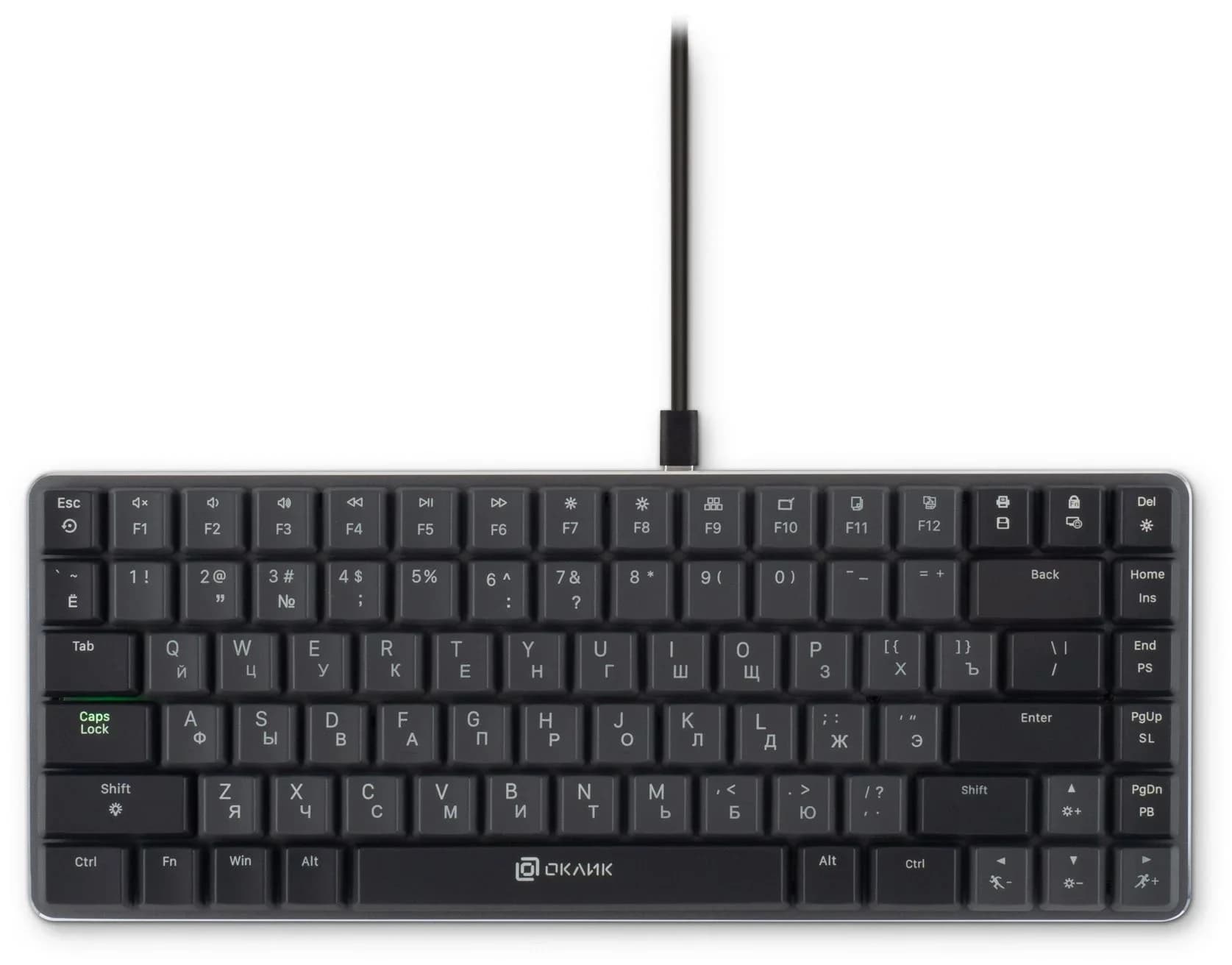 Клавиатура Oklick K615X проводная, USB Type-A, чёрный