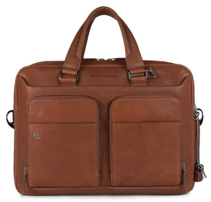 Сумка мужская Piquadro Black Square CA2849B3/CU с отделением для ноутбука 15" светло-коричневая натур.кожа