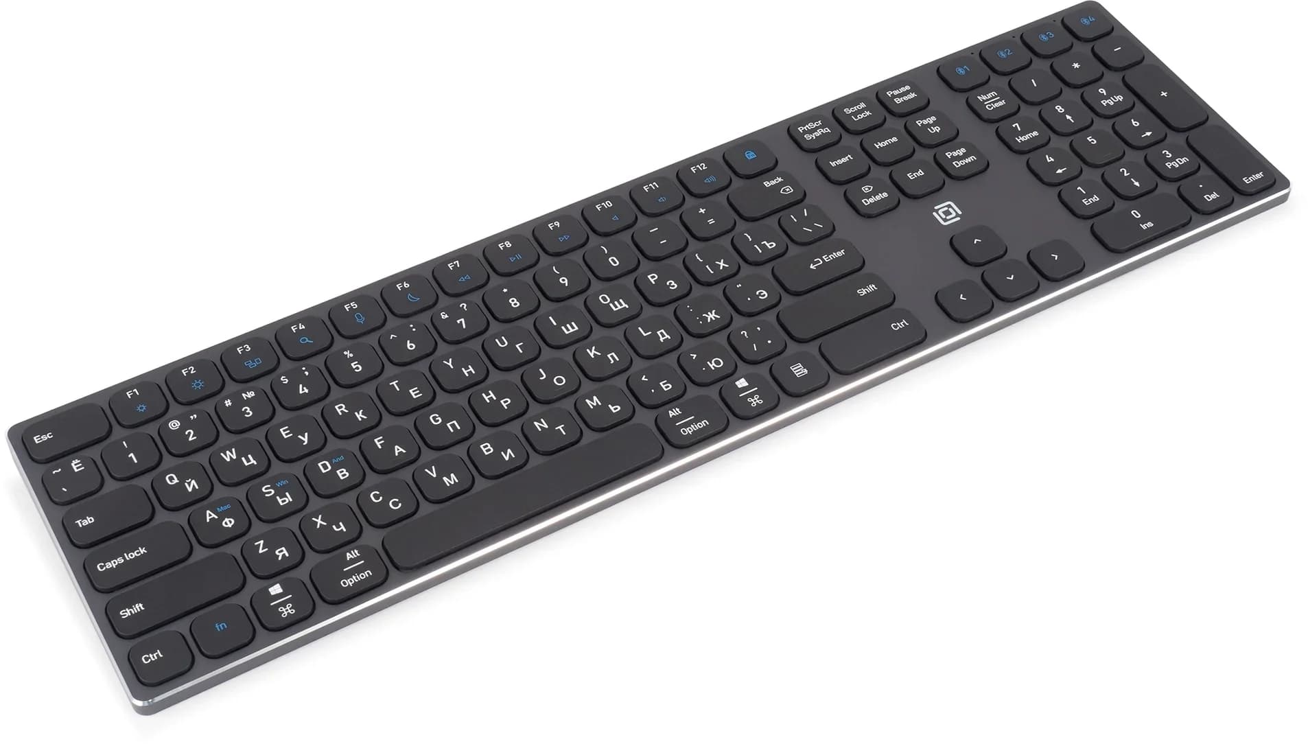 Клавиатура Oklick K867W беспроводная, Bluetooth, радиоканал, серый