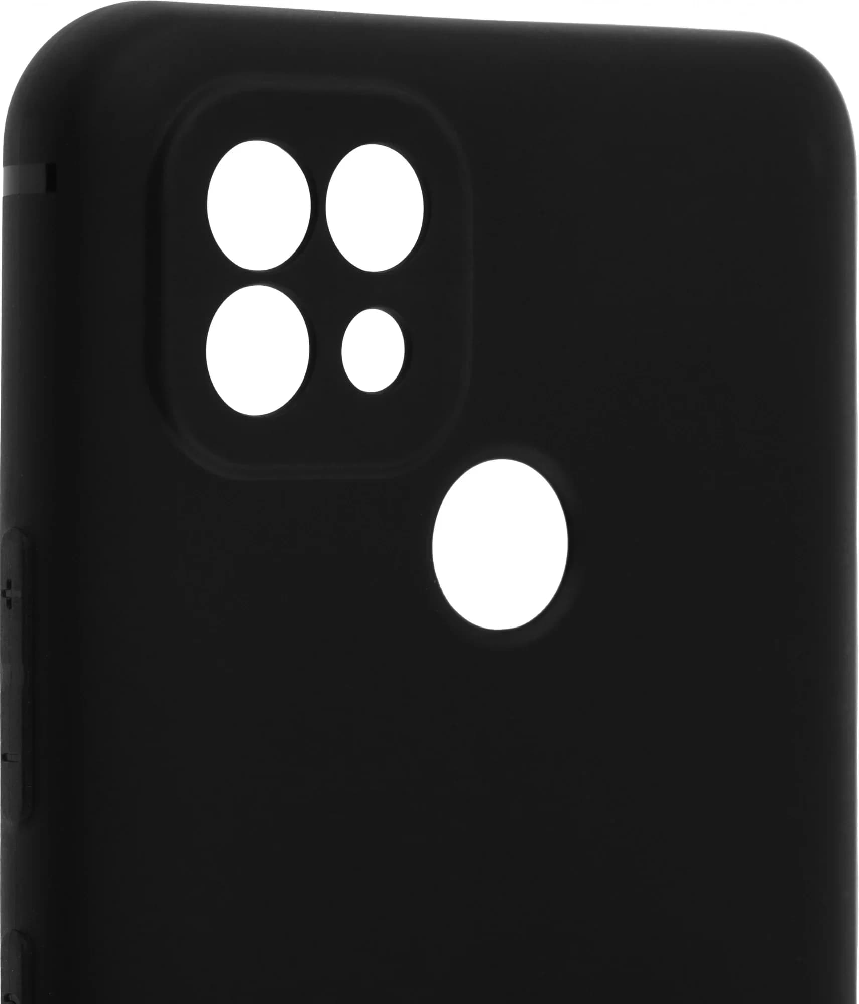 Чехол (клип-кейс) BoraSCO Silicone case для Realme C21 черный (матовый)