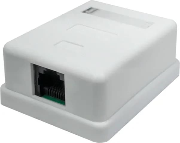 Розетка Suprlan 10-0307-1 наклад. RJ45 1 кат.5E UTP бел.