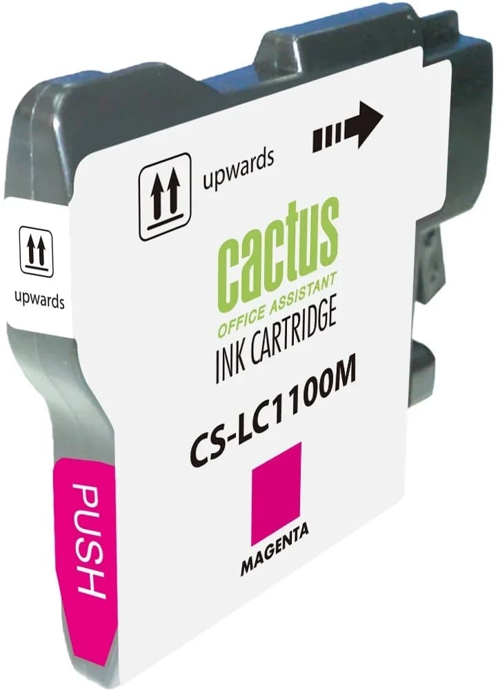 -/ Картридж струйный Cactus CS-LC1100M пурпурный (16мл) для Brother DCP-385c/6690cw/MFC-990/5890/5895/6