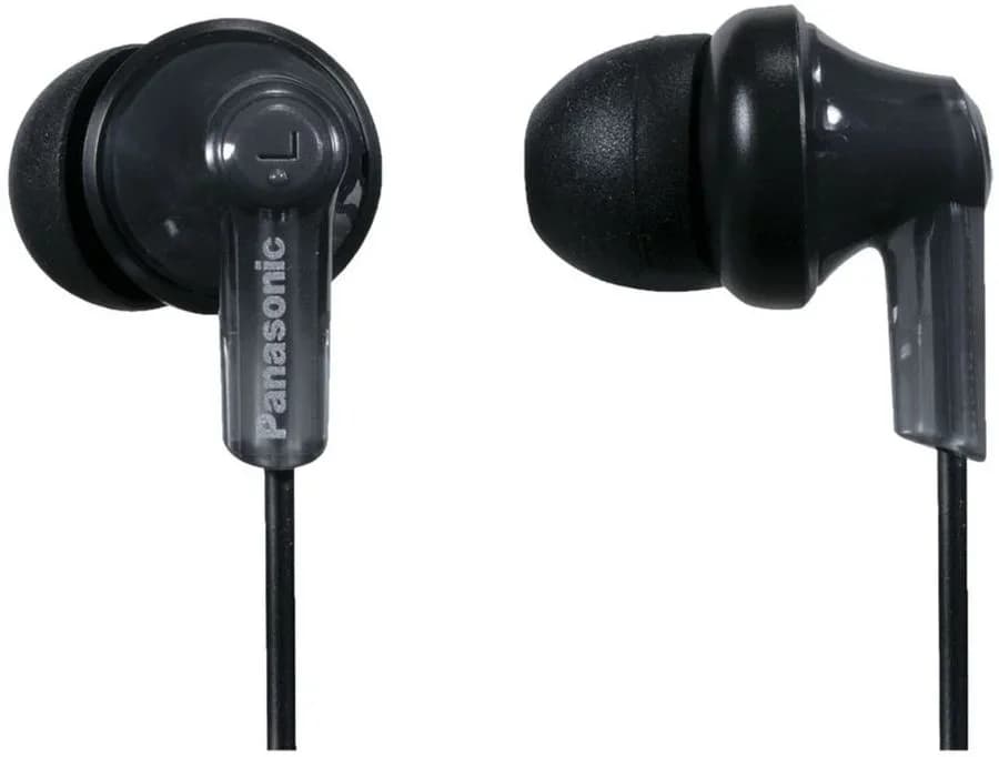 Наушники внутриканальные Panasonic RP-HJE119EEK 1.1м черный проводные в ушной раковине