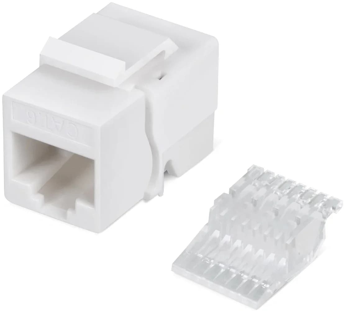Модуль универсальный Cabeus, keystone, 1хRJ45(8P8C), Toolless, кат. 6, неэкр., белый