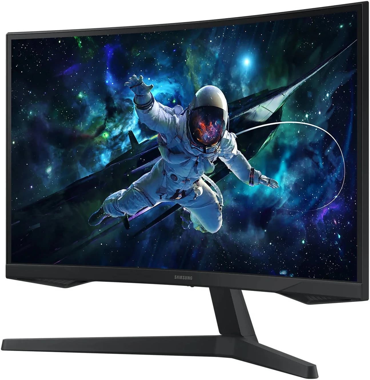 Монитор Samsung 27" Odyssey G5 S27CG552EMXUE черный VA LED 16:9 HDMI матовая 300cd 178гр/178гр 2560x1440 165Hz FreeSync DP 2K USB 4.1кг