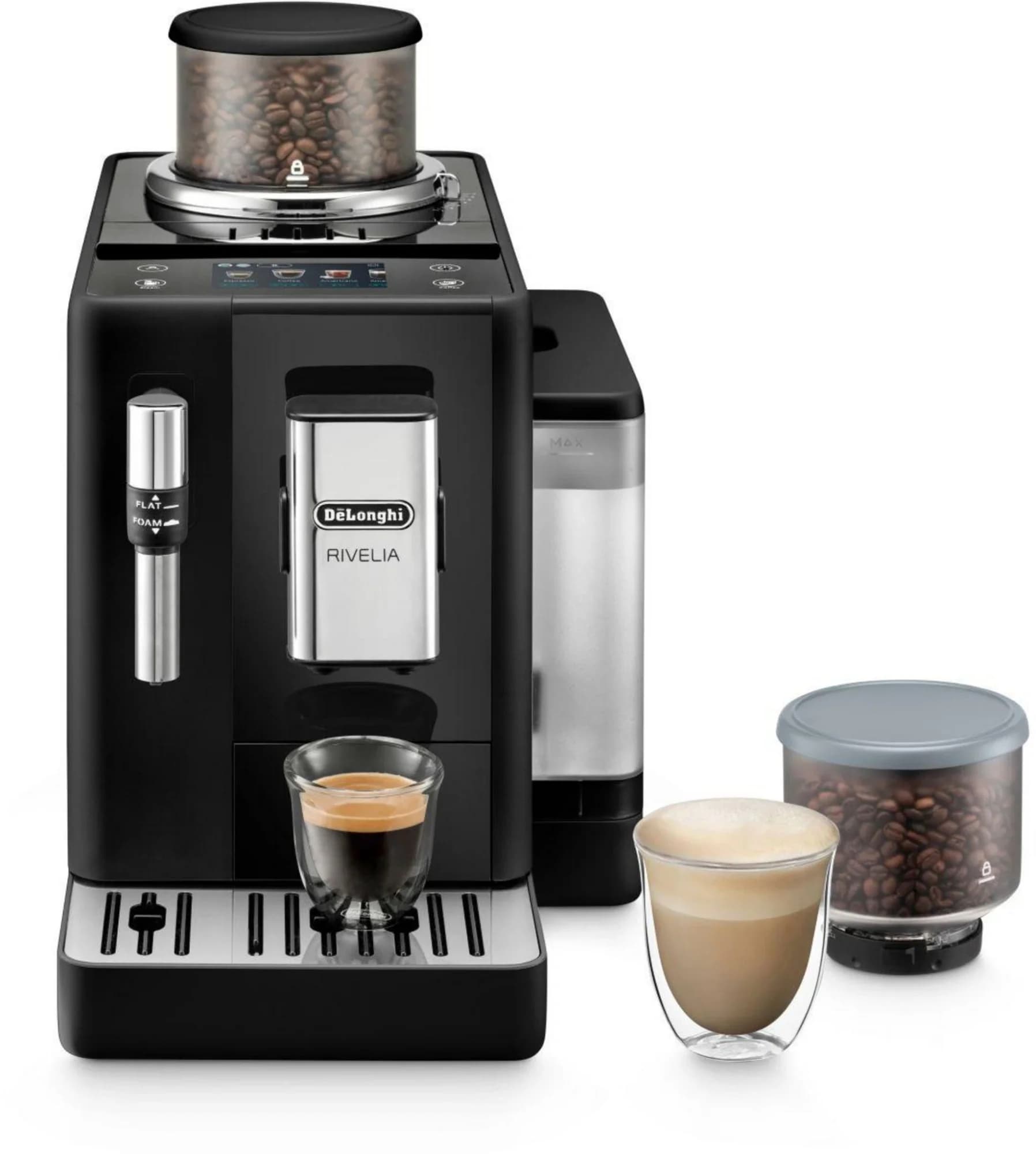 Кофемашина Delonghi Rivelia EXAM440.35. B 1450Вт черный