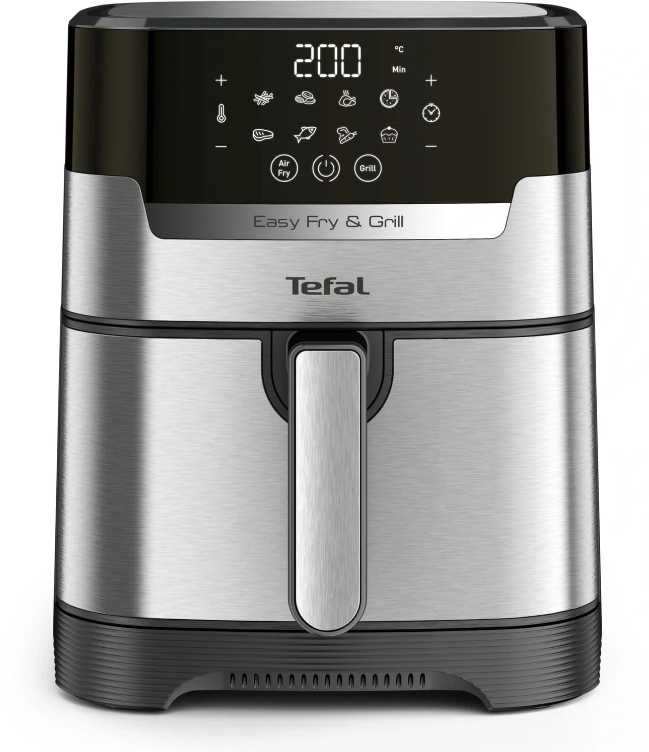 Аэрогриль Tefal Easy Fry & Grill Digital EY505D15 4.2л 1550Вт черный/серебристый