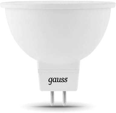 Лампа светодиодная Gauss Black 5Вт цок.:GU5.3 рефлек. 12B св.свеч.бел.нейт. MR16 (упак.:10шт) (201505205)