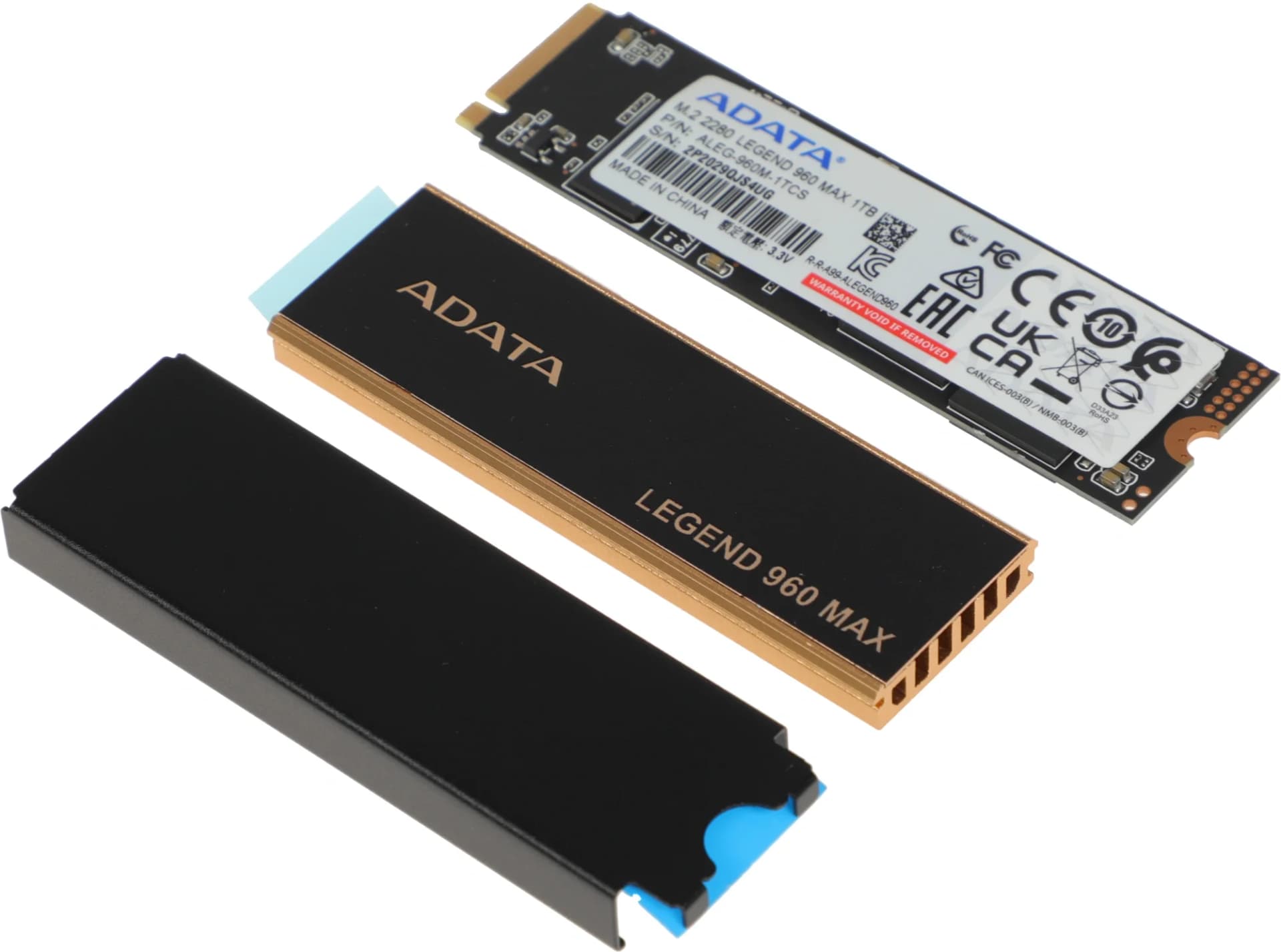 A-DATA SSD 1Tb ALEG-960M-1TCS Legend 960 Max M.2 2280, PCI-E 4.0 x4