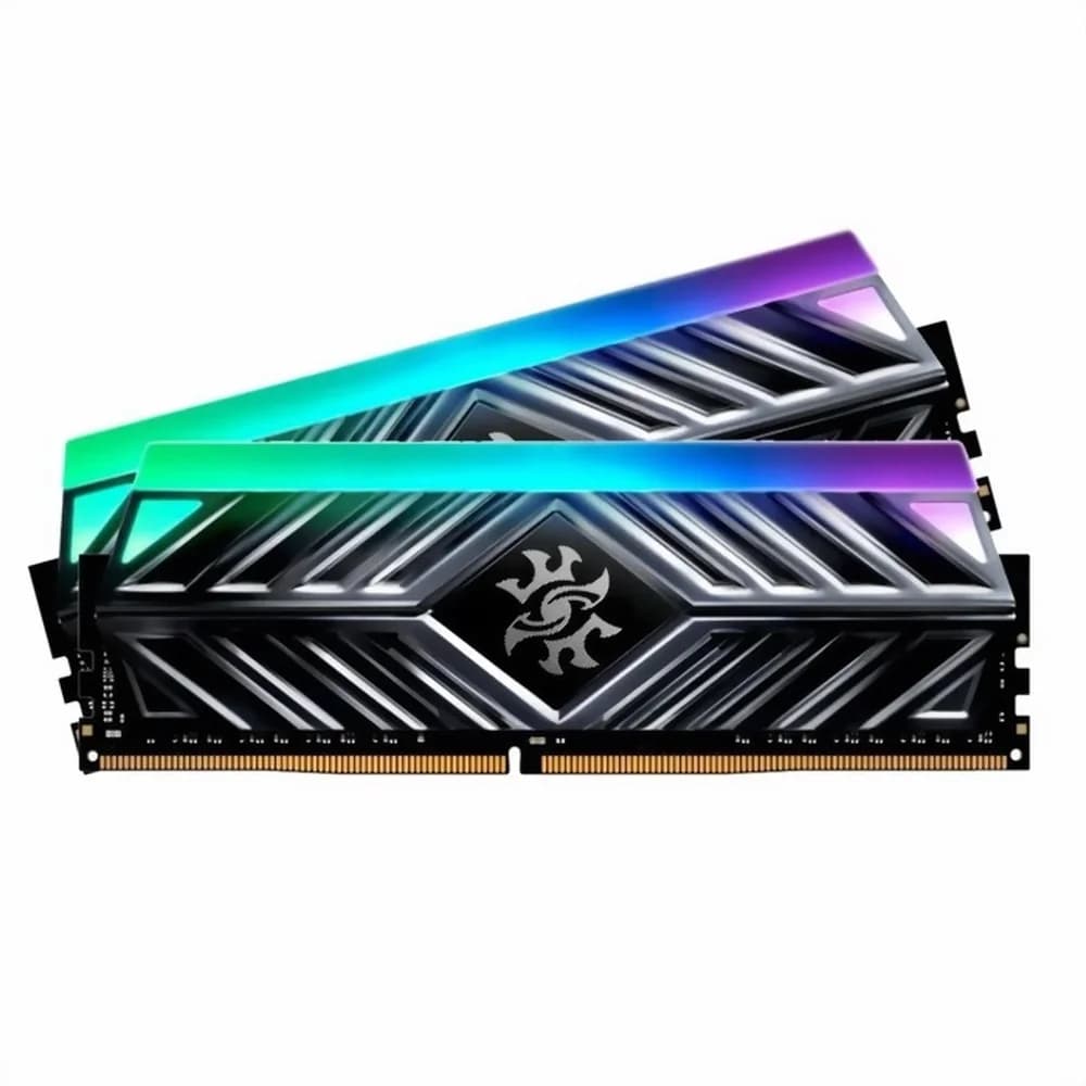 Модуль памяти ADATA XPG SPECTRIX D41 RGB Grey Gaming Memory AX4U32008G16A-DT41 16GB DDR4 3200 DIMM Non-ECC, CL16, 1.35V, Heat Shield, Kit (2x8GB), RTL