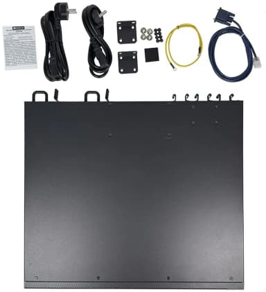 Коммутатор/ Управляемый L3 коммутатор, 24x1000Base-T, 24x1000Base-X SFP, 6x10GBase-X SFP+, 2 модуля питания AC в комплекте, консольный порт RJ-45, комплект для установки в 19" стойку