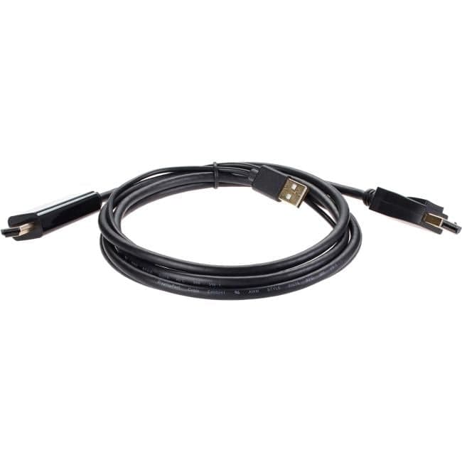 VCOM CG599AC-1.8M Кабель-переходник/ Кабель-переходник HDMI(M) +USB---> DP(M) 4K*60Hz 1.8M, VCOM <CG599AC-1.8M>