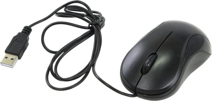 OKLICK Optical Mouse <115S> <Black> (RTL) USB 3btn+Roll, уменьшенная <711636>
