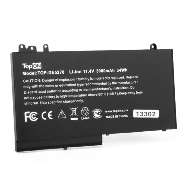 TopON TOP-DE5270 Аккумулятор для ноутбука Dell Latitude 12-E5270. 11.4V 3000mAh. PN: NGGX5