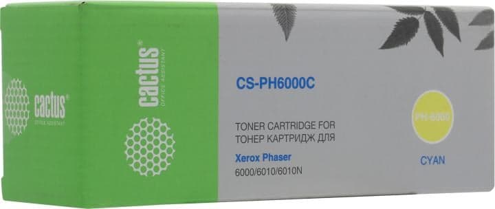 Картридж Cactus CS-PH6000C Cyan для Xerox Phaser 6000/6010, WorkCentre 6015