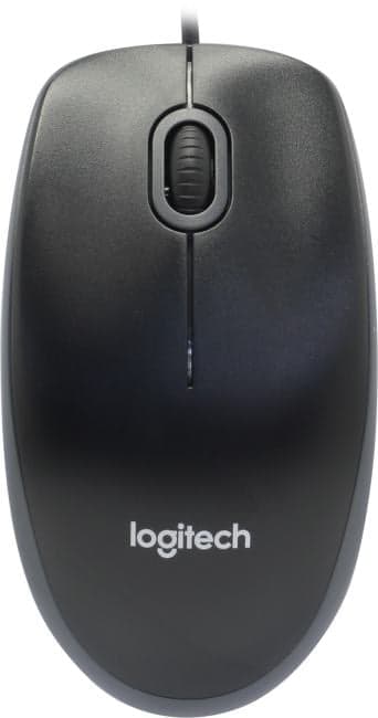 Logitech Optical Mouse B100 Black <910-003357/910-005547/910-006605> (OEM) USB 3btn+Roll
