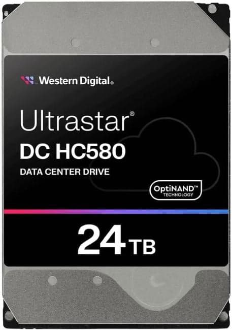 HDD 24 Tb SATA 6Gb/s Western Digital DC HC580 <WUH722424ALE6L4> 3.5"