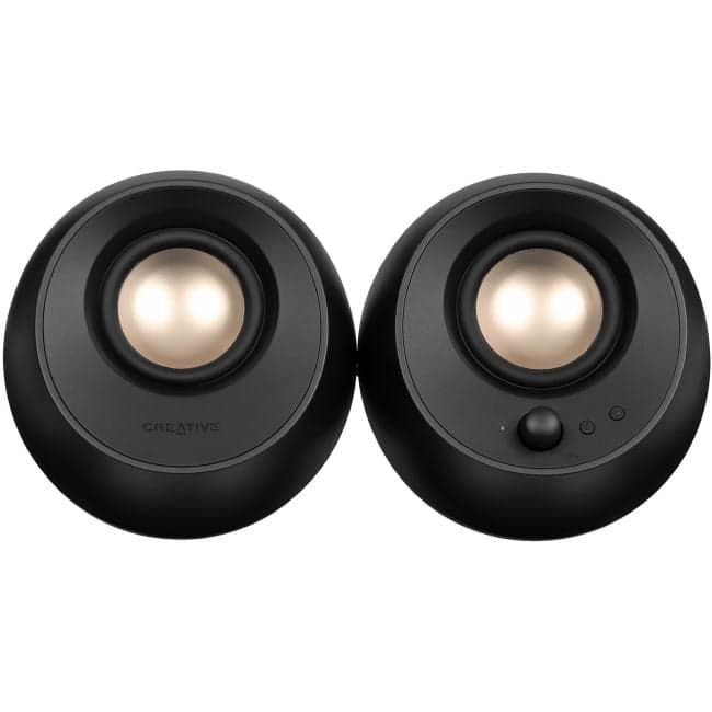 51MF1715AA000 Колонки Creative Pebble X 2.0 черный 30Вт BT портативные