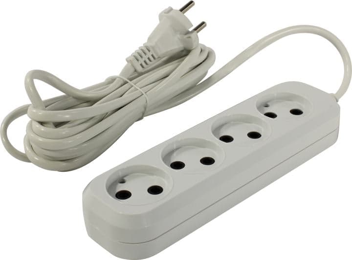 Сетевой удлинитель Buro BU-PSL4.5/W <5м> (4 розетки)