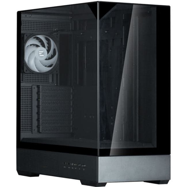 ZALMAN P40 Prism, ATX, BLACK, WINDOW, 2x3.5", 3x2.5", 1xUSB TYPE-C, 2xUSB3.0, REAR 1x120mm ARGB