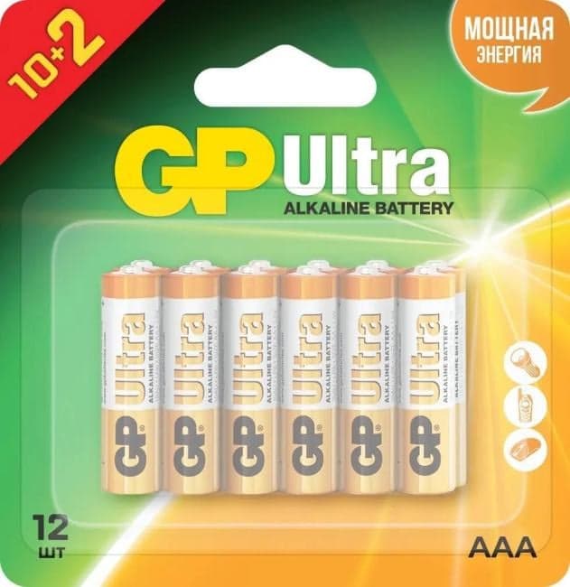 GP 24AU-2CR12 144/1152 Батарея GP Ultra 24AU-2CR12 AAA (12шт) блистер