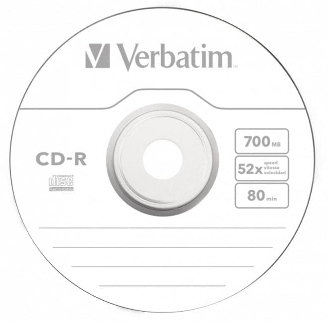 CD-R Verbatim 700Mb 52x sp. <уп.10 шт> <43725>