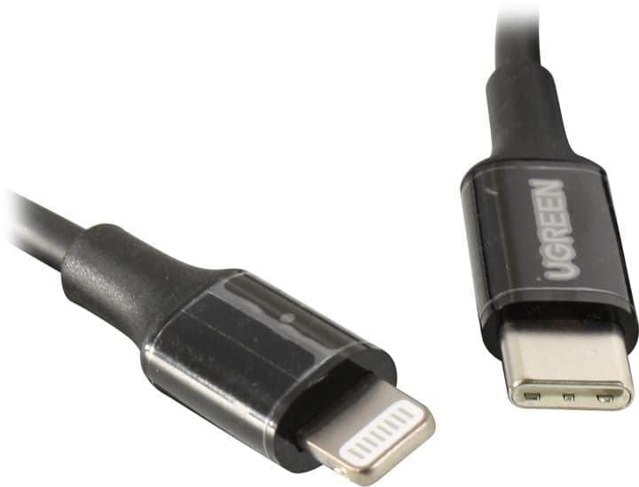 UGREEN US171 Black <60751> Кабель USB-C M --> Lightning 1м