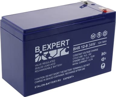 Аккумулятор B.Expert BHR 12-9-34W (12V, 9Ah) для UPS