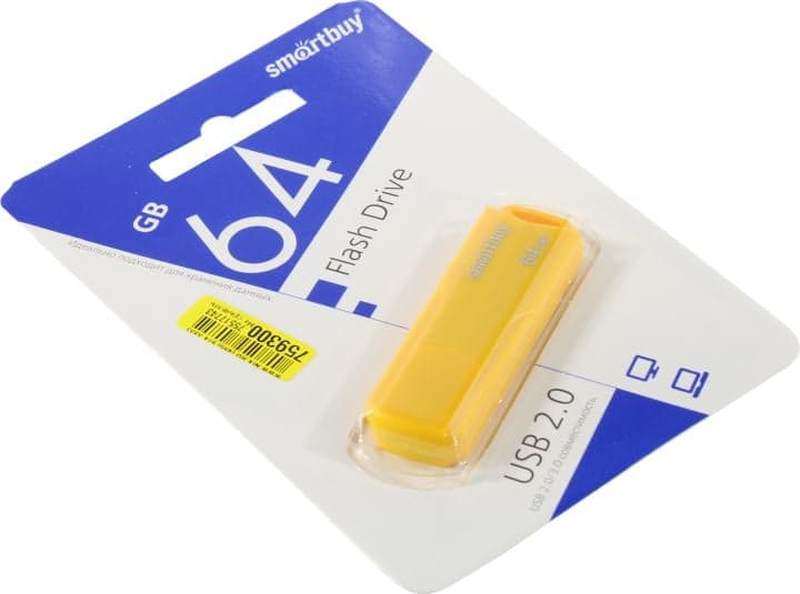 SmartBuy Clue <SB64GBCLU-Y> USB2.0 Flash Drive 64Gb (RTL)
