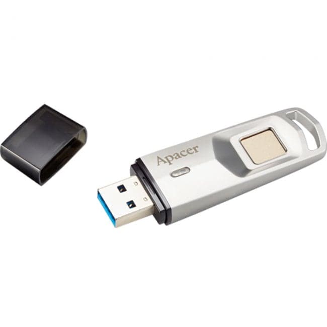 Apacer 64GB Apacer AH651 USB Flash AP64GAH651S-1 USB 3.1 Gen 1, Silver, Fingerprint, RTL