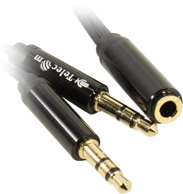 Telecom <TAV205M-0.2M> Кабель-разветвитель 2xJack3.5-M --> Jack3.5-F