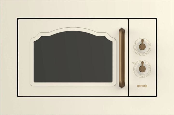 Микроволновая печь Gorenje BM235CLI, встраиваемая, 23л, 800Вт, слоновая кость