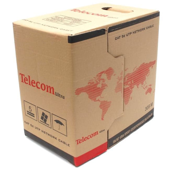 Кабель UTP 4 пары кат.5e <бухта 305м> Telecom Ultra <TUS44048E>