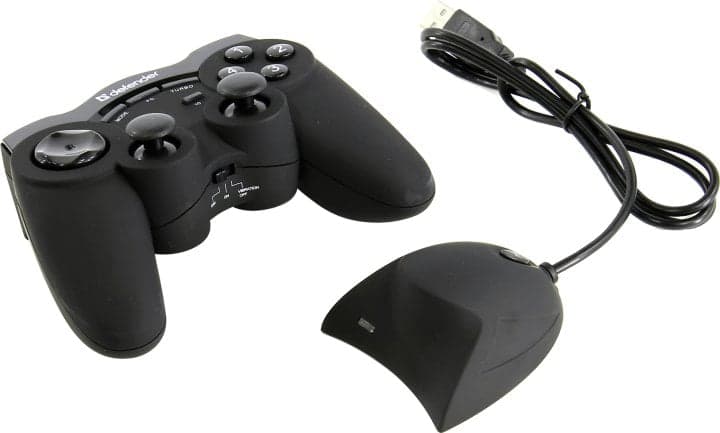 Геймпад Defender Game Racer Wireless G2 (10кн,8поз.перекл., 2мини-джойстика, беспроводной) <64259>