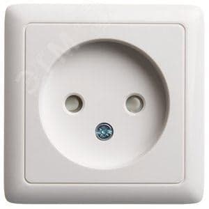 Schneider Electric RA10-137I-B ХИТ открытой установки Розетка без заземления со шторками ИЗОЛ.ПЛ 10А, 250В, белый