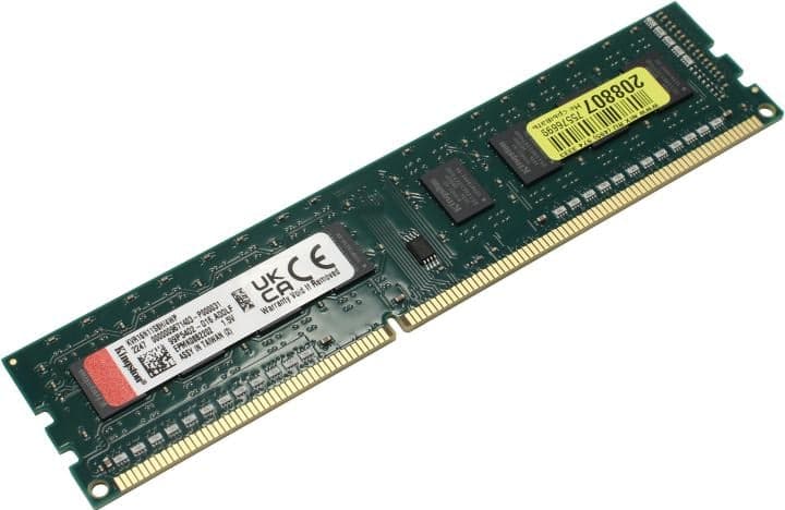 Kingston ValueRAM <KVR16N11S8H/4(WP)> DDR3 DIMM 4Gb <PC3-12800> CL11