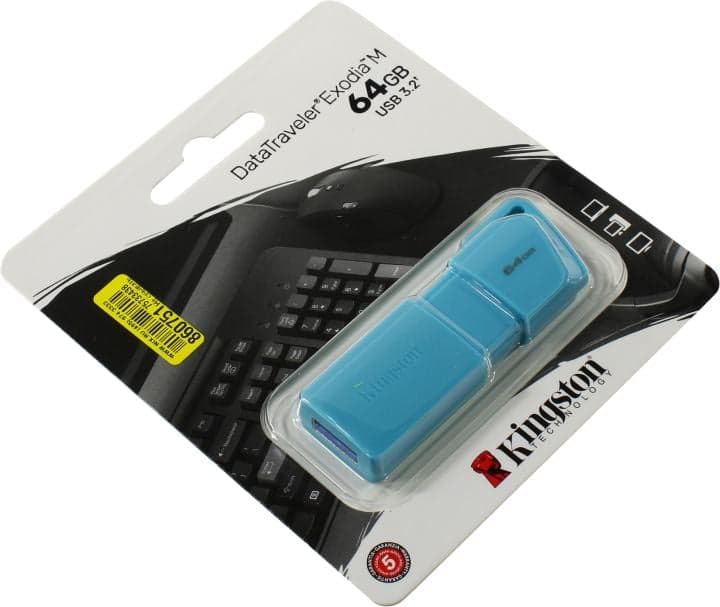 Kingston DataTraveler Exodia M <KC-U2L64-7LB> USB3.2 Flash Drive 64Gb (RTL)