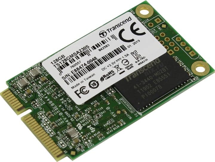 SSD 128 Gb mSATA 6Gb/s Transcend <TS128GMSA230S> 3D TLC