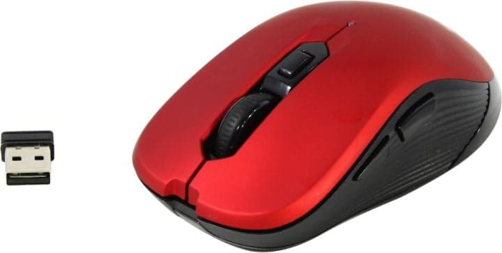 SVEN Wireless Optical Mouse <RX-560SW Red> (RTL) USB 6btn+Roll