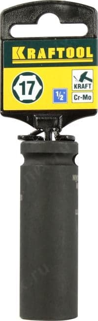 KRAFTOOL <27942-17_z01> Головка торцовая ударная (17мм, 1/2")