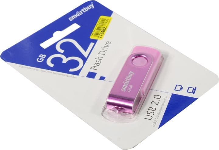 SmartBuy Twist <SB032GB2TWP> USB2.0 Flash Drive 32Gb (RTL)