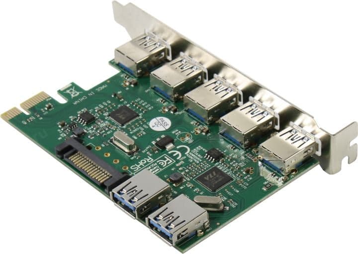Orient VA-3U52PE (OEM) PCI-Ex1, USB3.0, 5 port-ext, 2 port-int